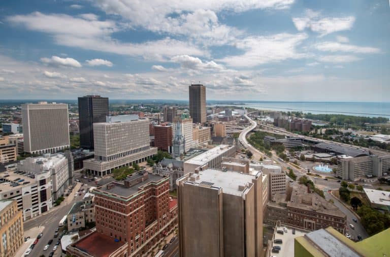 Overlooking Buffalo from the Buffalo City Hall Observation Deck ...