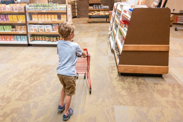 Child in the Wegman's at the Strong Museum of Play in Rochester New York