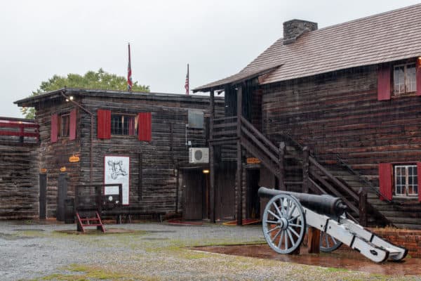 Interior of Fort William Henry in the Adirondacks