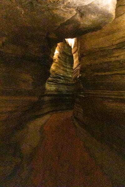 The Winding Way inside Howe Caverns