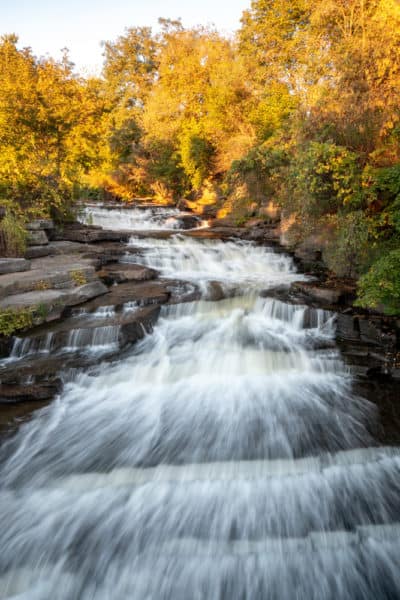 Lower Falls in Kirk Douglas Park in Amsterdam NY