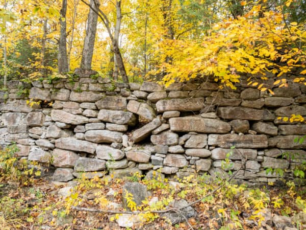 Mill ruins at Hart's Falls Preserve in the Thousand Islands of New York