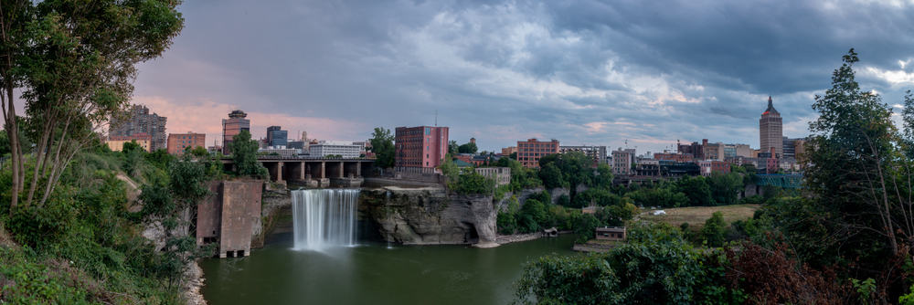 High Falls from High Falls Terrace in Rochester Ny