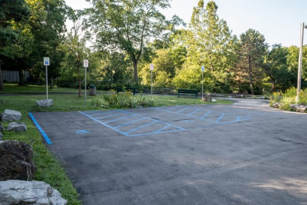 Parking at Glen Park in Erie County NY