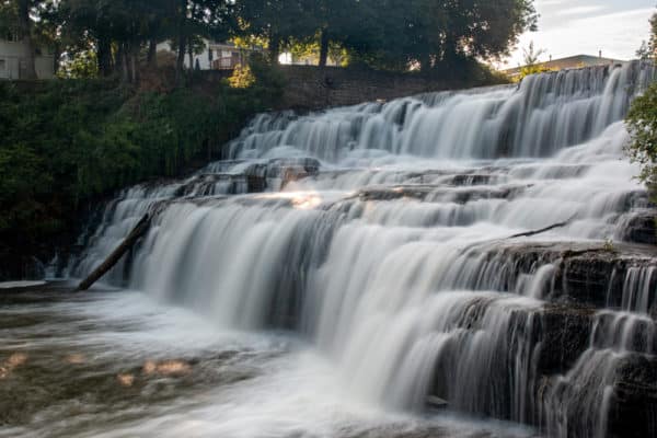 A side view of Glen Falls in Williamsville NY