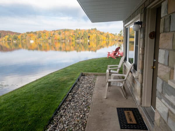 Gauthiers Saranac Lake Inn rooms adjacent to Flower Lake