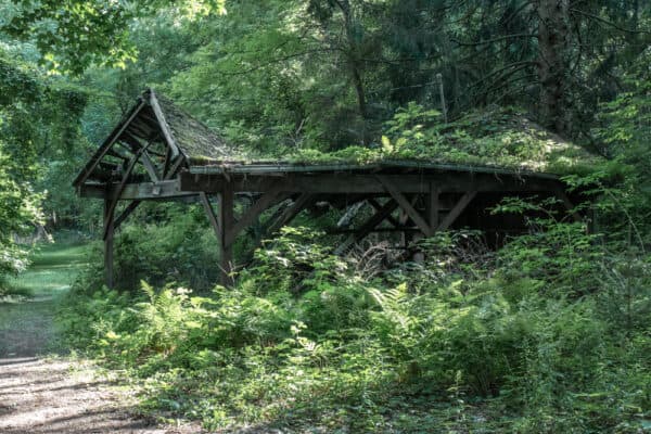 Abandoned building at Beechwood State Park in Wayne County NY