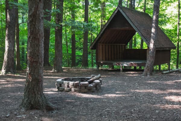 Cabin at Beechwood State Park in the Finger Lakes