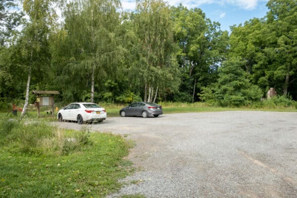 Parking area for Beechwood State Park in Sodus NY