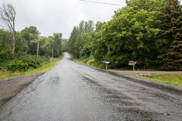 Spook Hill on Newell Road in Middlesex NY