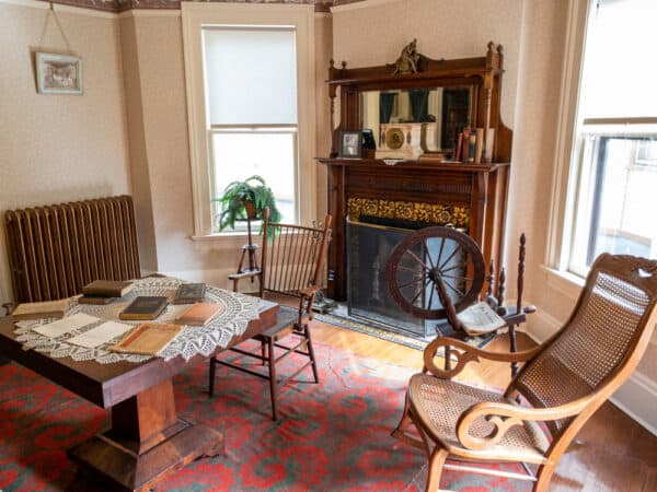 Parlor in the Susan B Anthony House in Rochester, New York