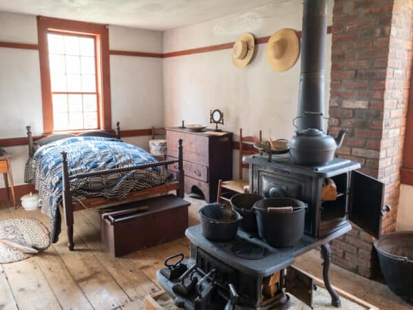 One of the rooms inside John Brown's house in New York