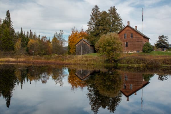 Reflection of John Brown Farm in North Elba NY