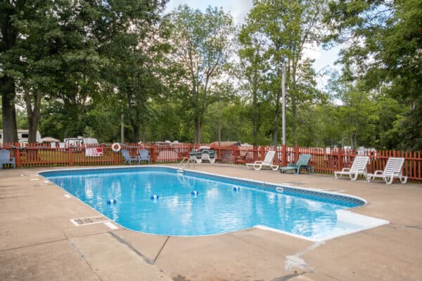 Pool at Lake Bluff Campground in Wayne County NY