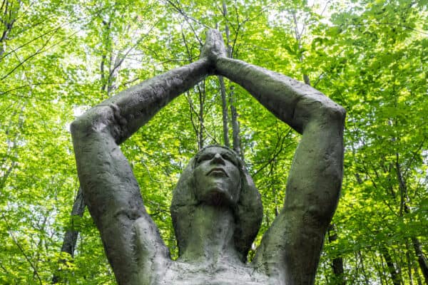 Sculpture in Griffis Park near Buffalo NY