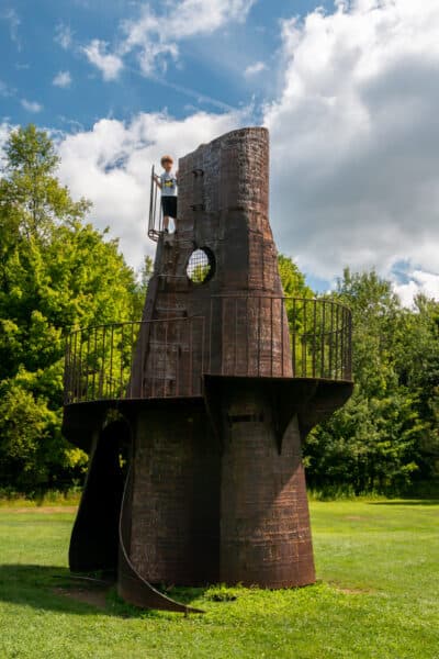 Castle Tower at Griffis Sculpture Park in western New York