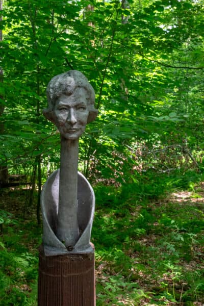 Griffis Family Heads at Griffis Sculpture Park in New York