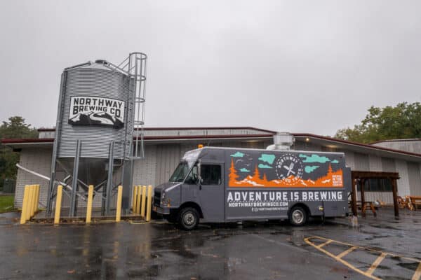 The exterior of Northway Brewing Company in Queensbury, New York.