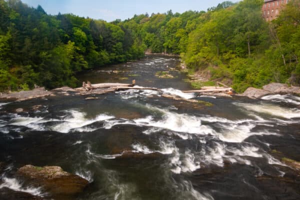 Lower Stuyvesant Falls on Kinderhook Creek in Columbia County New York