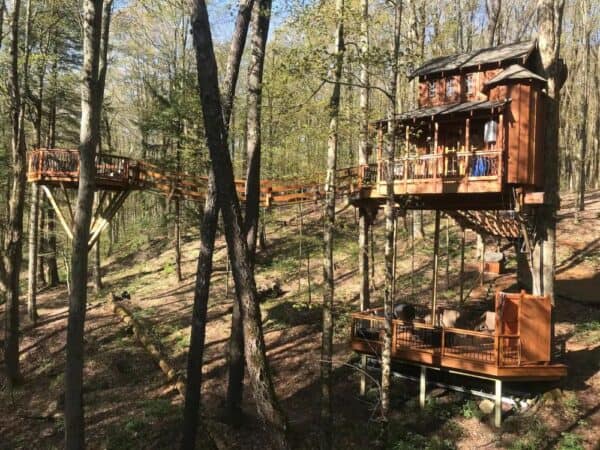 Chez Rest Treehouse in the Adirondacks of New York