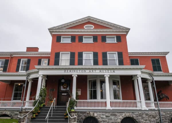 The exterior of the Frederic Remington Museum in Ogdensburg, New York