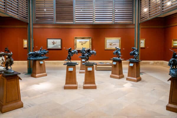 One of the galleries in the Frederic Remington Museum in Ogdensburg, New York