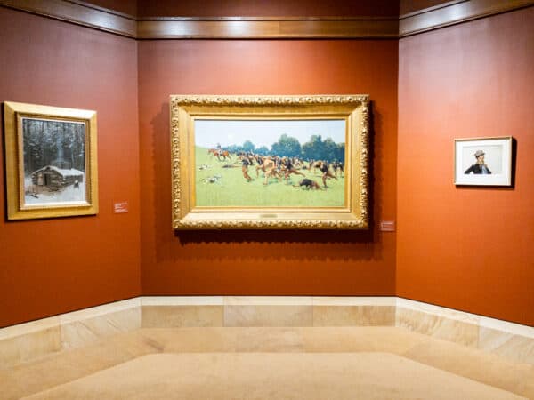 Paintings in the Frederic Remington Museum in Ogdensburg, New York