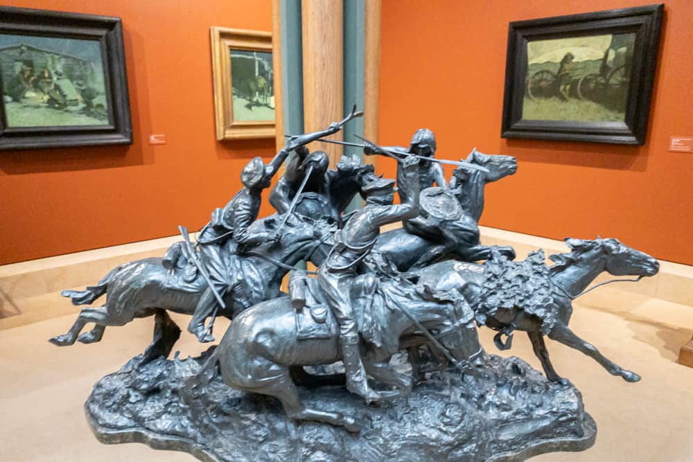 Sculpture in the Frederic Remington Museum in Ogdensburg, New York