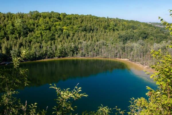 Glacier Lake in Clark Reservation State Park near Syracuse, NY