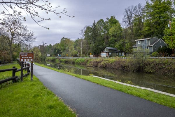 Towpath at Old Erie Canal State Historic Park in the Finger Lakes