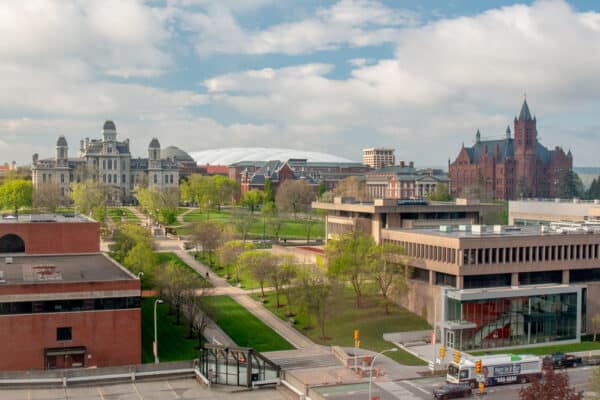 Carrier Dome and Syracuse University campus