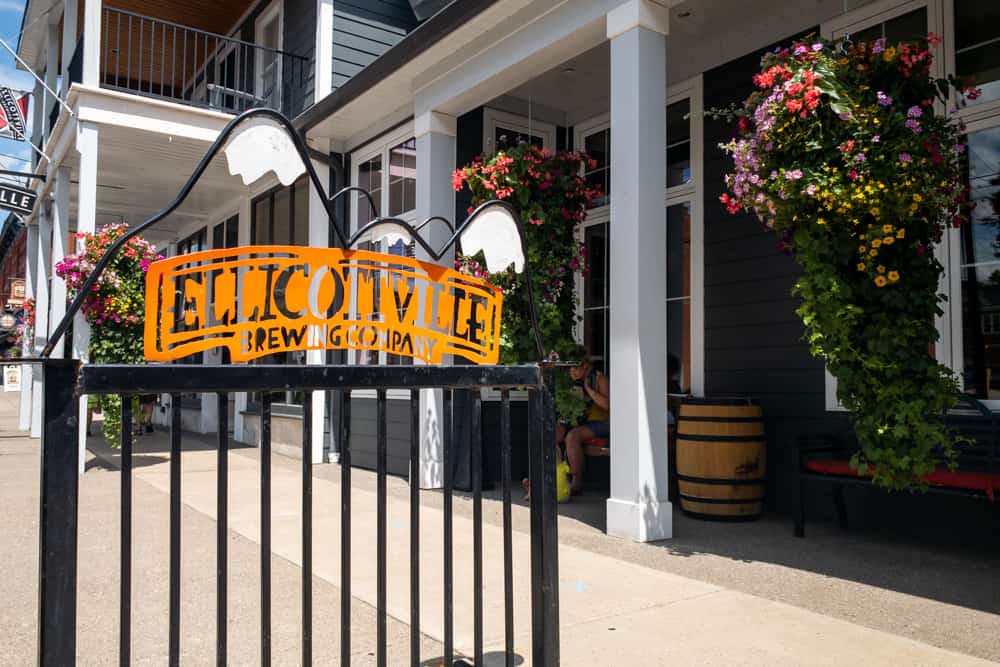Exterior of Ellicottville Brewing Company in Ellicottville NY