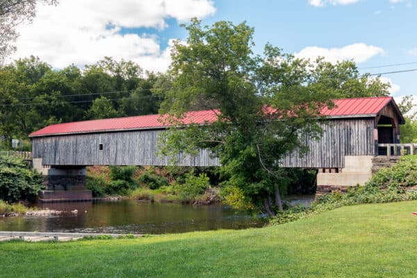 Hamden Covered Bridge in Delaware County New York