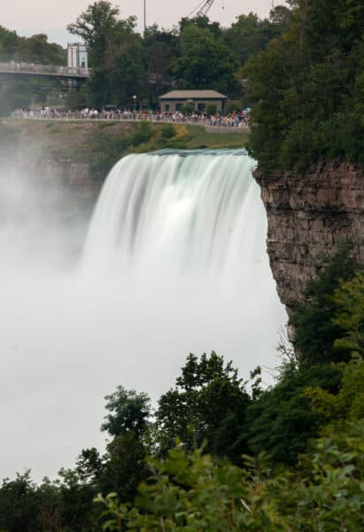 Visitors at American Falls in Niagara Falls State Park