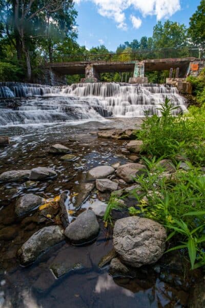 Papermill Falls in Papermill Park near Avon NY