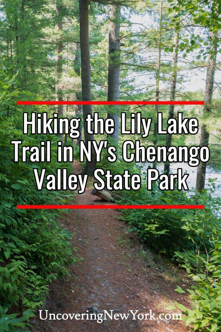Hiking the Lily Lake Trail in Chenango Valley State Park Near