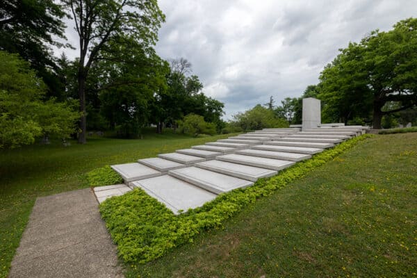 Blue Sky Mausoleum in Forest Lawn Cemetery in Buffalo NY