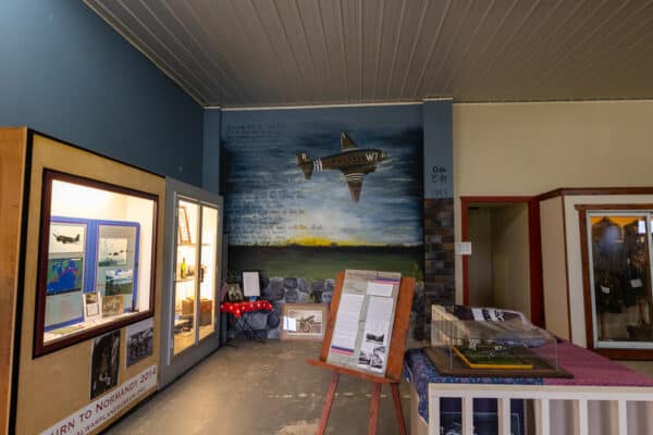 Display area in the National Warplane Museum in Geneseo, New York