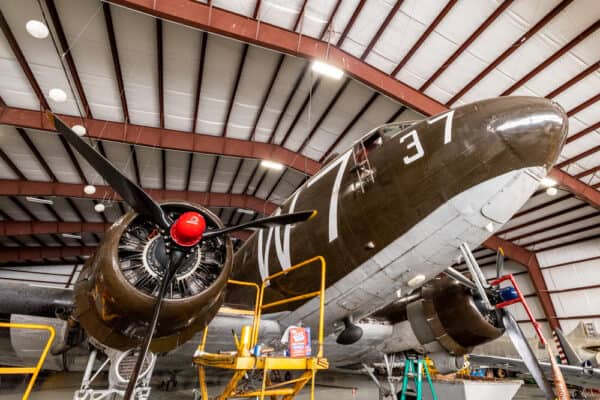 Whiskey 7 Douglass C-47 at the National Warplane Museum in Geneseo New York