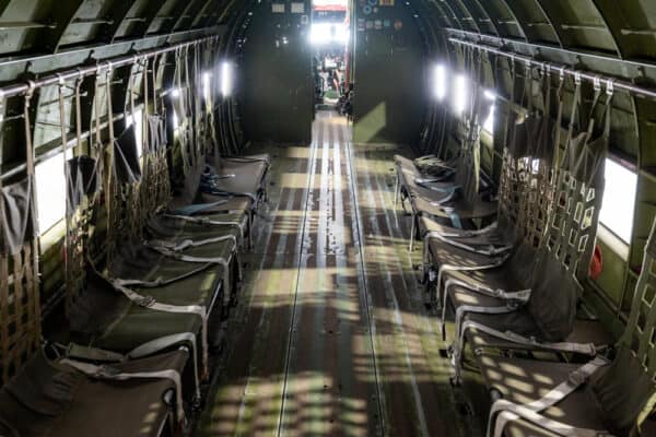 Interior of the Whiskey 7 at the National Warplane Museum near Rochester New York