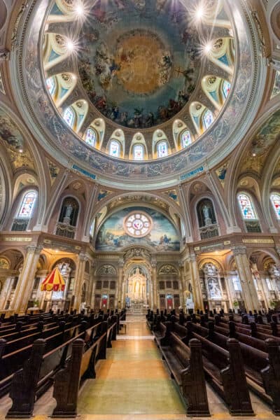 Inside the Our Lady of Victory National Shrine and Basilica near Buffalo NY