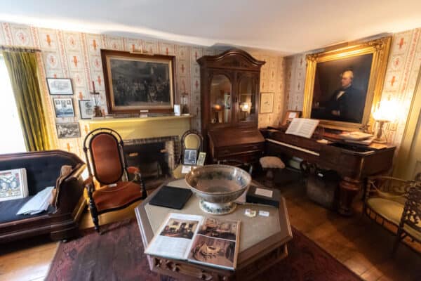 Artifacts inside the Millard Fillmore House in Erie County New York