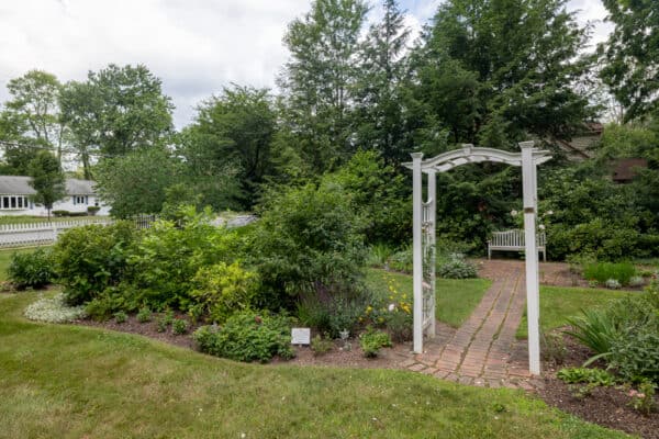 Garden at the Millard Fillmore Presidential Site in East Aurora NY