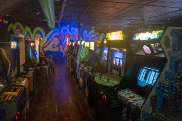 Inside the Robot City Arcade in Binghamton NY