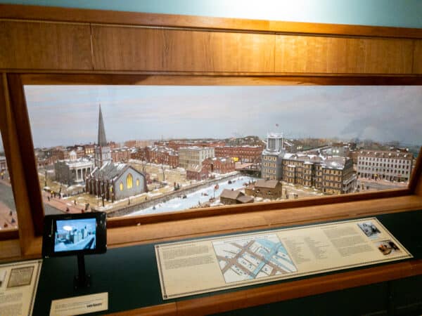 Rochester diorama at the Rochester Museum and Science Center in New York