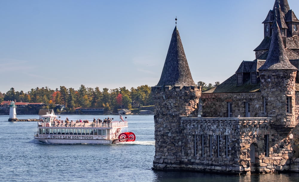 Uncle Sam Boat Tours in the St Lawrence River near Boldt Castle