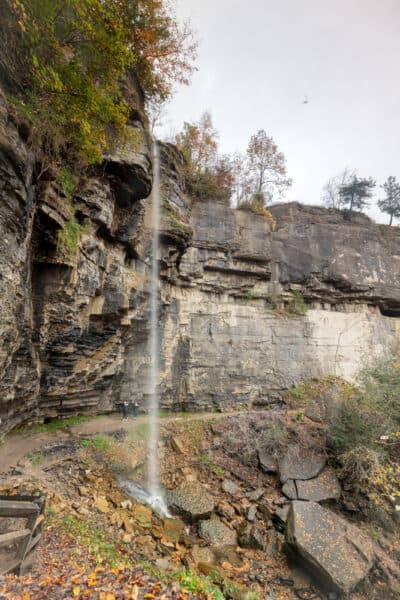 Outlet Falls in Thacher State Park in Albany NY