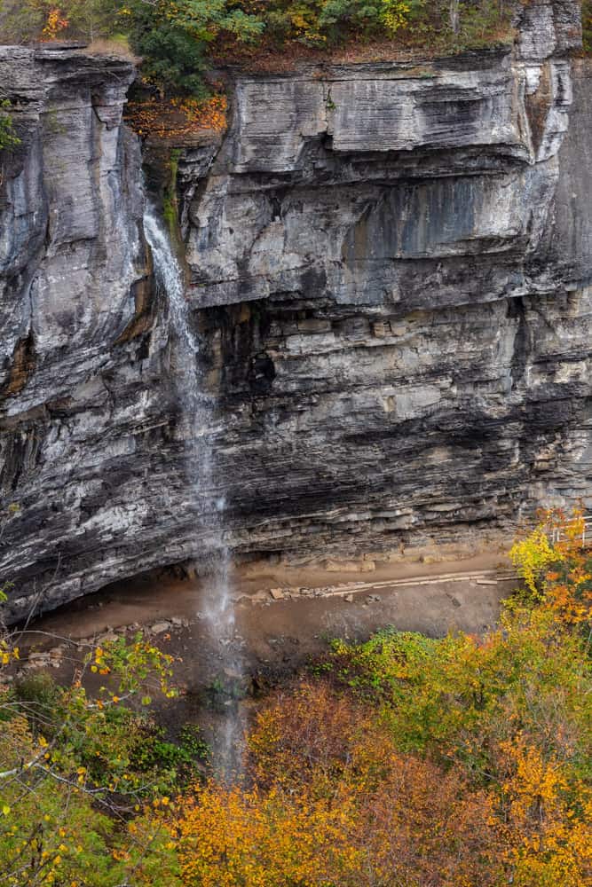 Hiking the Indian Ladder Trail at Thacher State Park Near Albany 