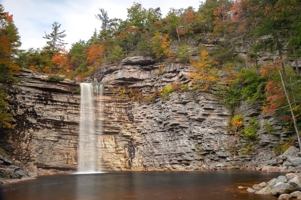 Awosting Falls in Minnewaska State Park Preserve in the Catskills of New York