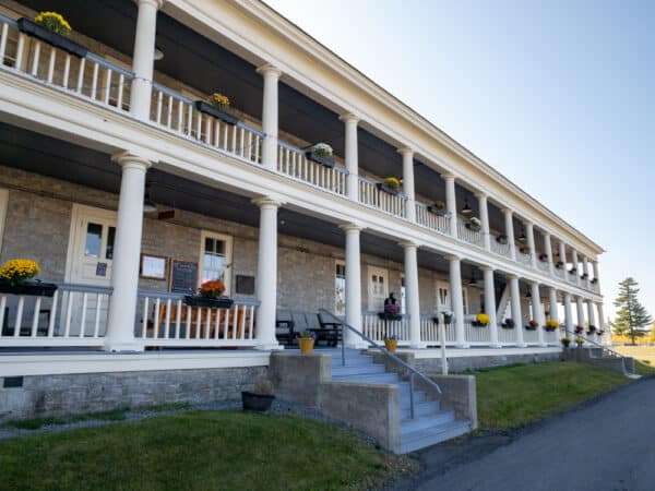The exterior of the Old Stone Barracks in Plattsburgh New York